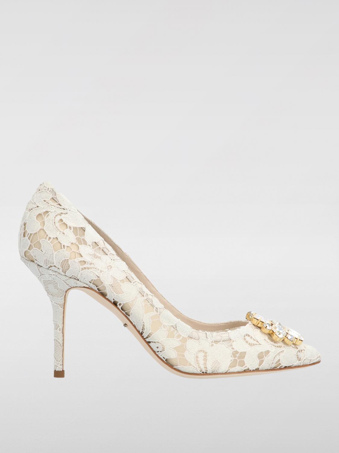 Shop Dolce & Gabbana Pumps  Woman Color White In Weiss