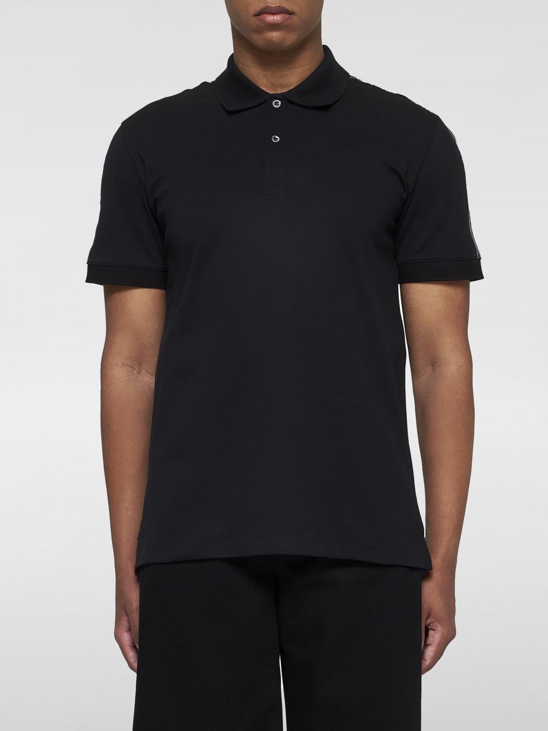 Shop Alexander Mcqueen Polo Shirt  Men Color Black In Schwarz