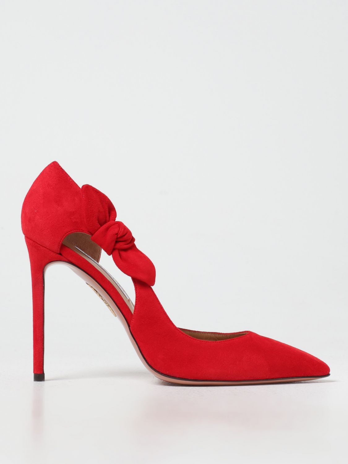 Shop Aquazzura Pumps  Woman Color Red In Rot