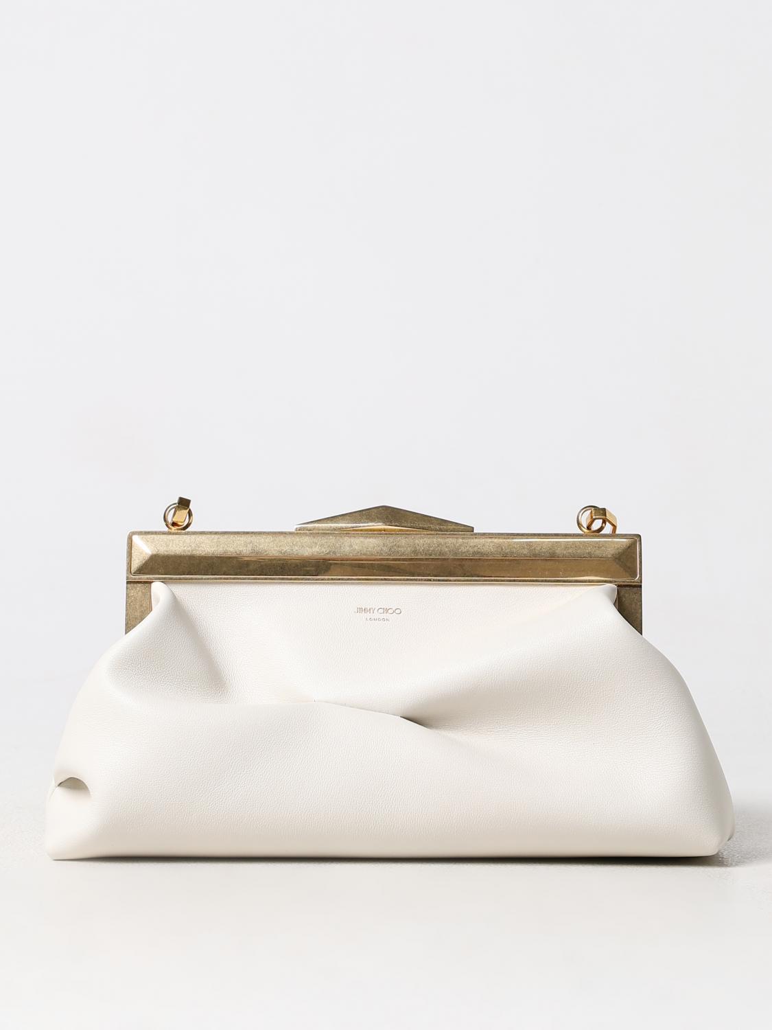 JIMMY CHOO CLUTCH JIMMY CHOO WOMAN COLOR WHITE F79746001