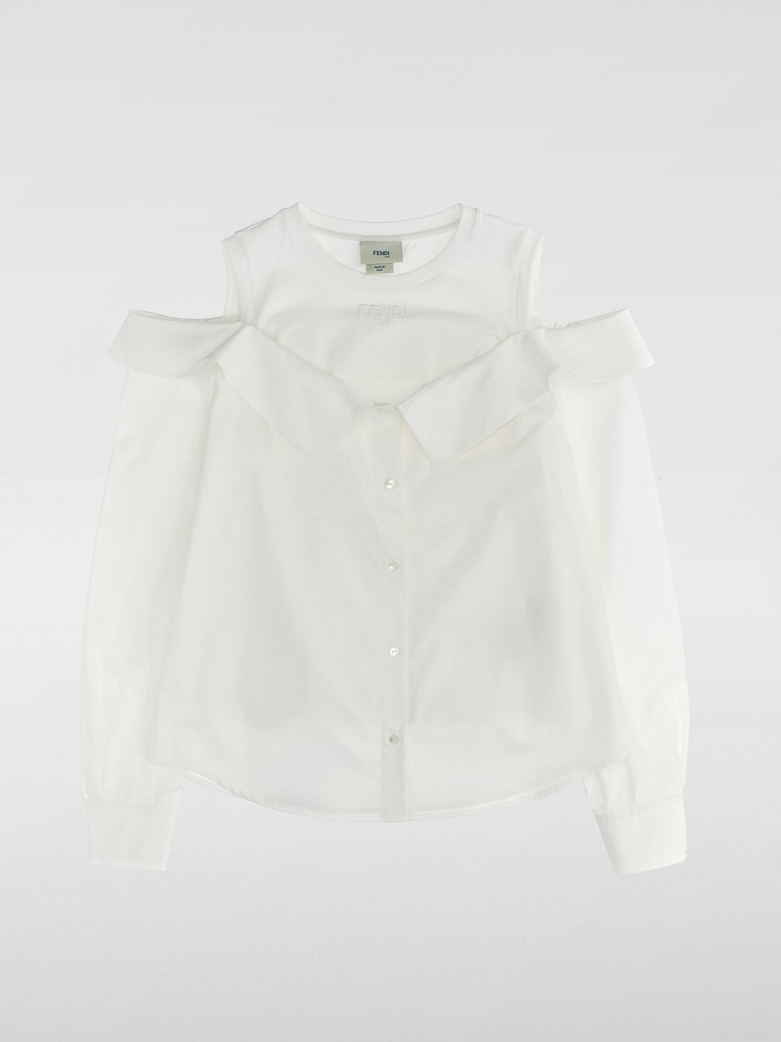 Shop Fendi Sweater  Kids Color White In Weiss