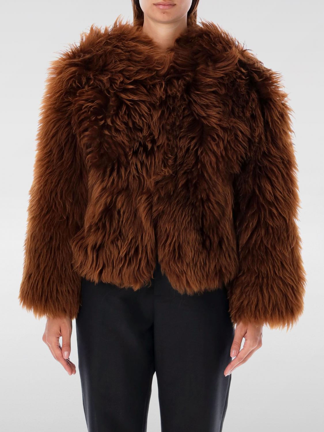 Shop Tom Ford Fur Coats  Woman Color White In Weiss