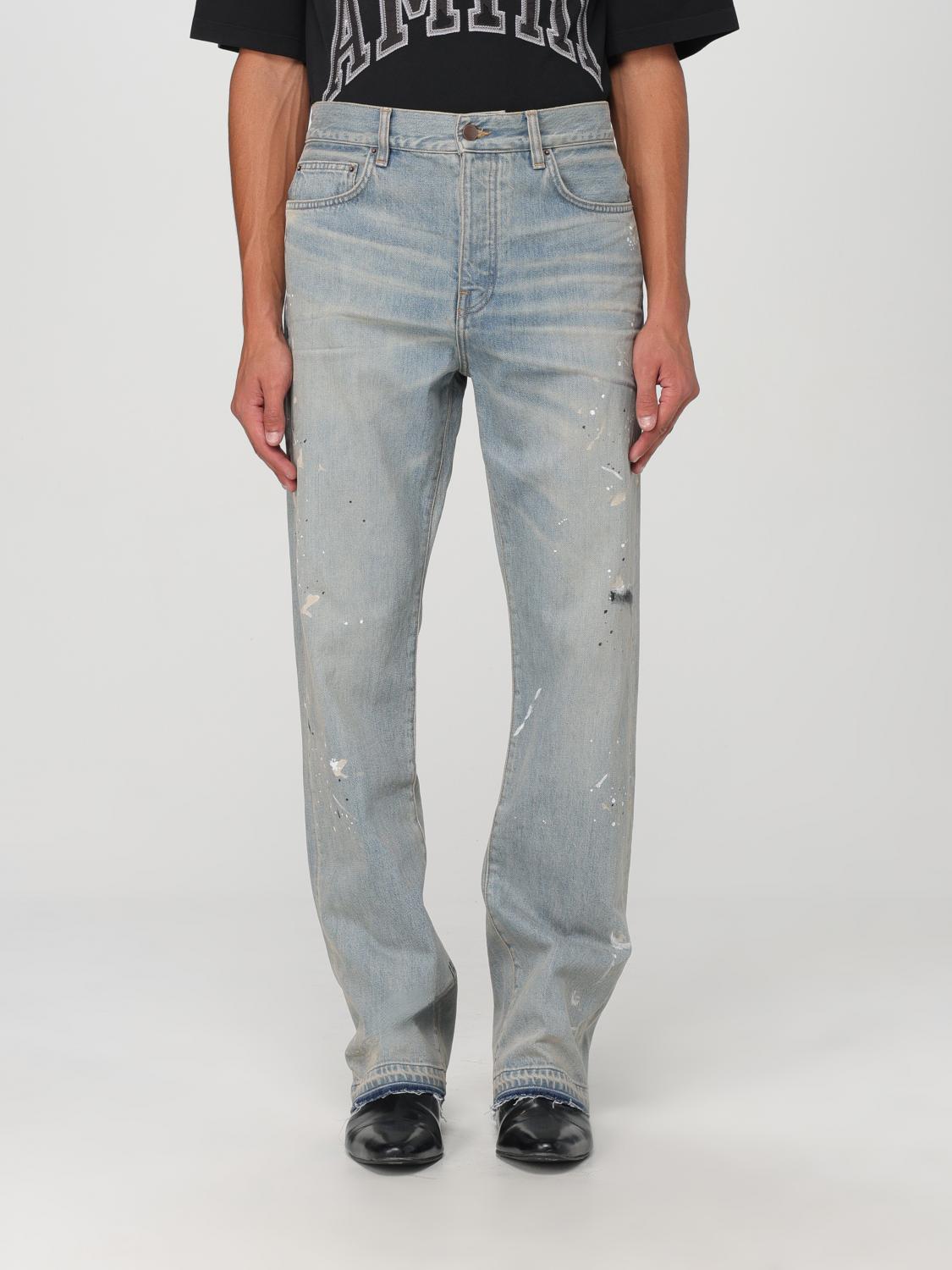 Shop Amiri Jeans  Men Color Blue