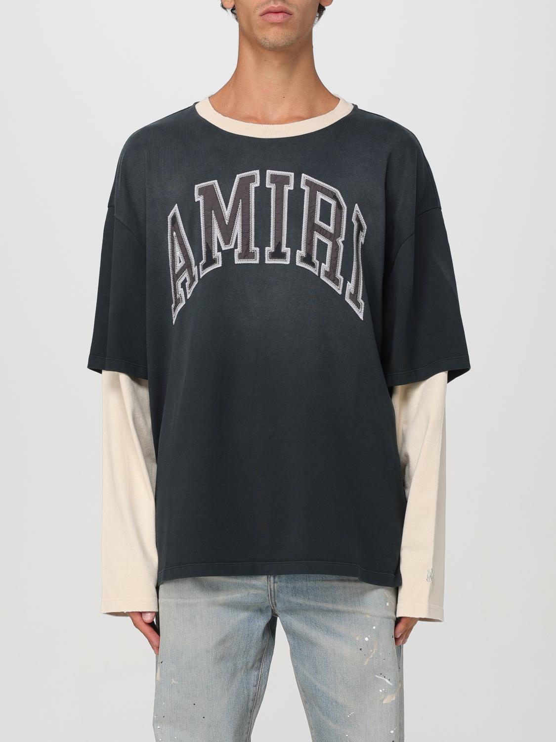 Shop Amiri T-shirt  Men Color Black