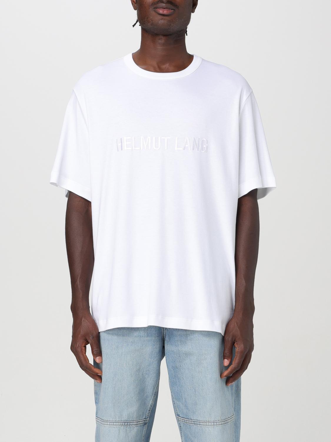 Shop Helmut Lang T-shirt  Men Color White In Weiss