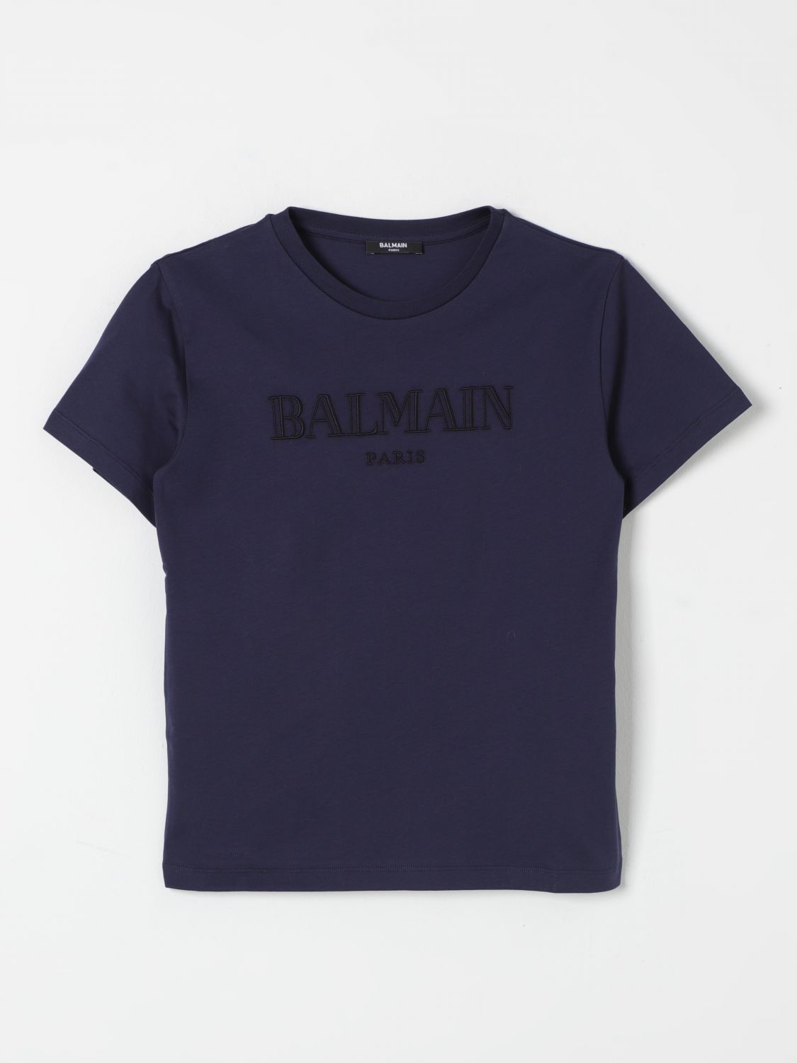 Shop Balmain T-shirt  Kids Color Blue In Blau