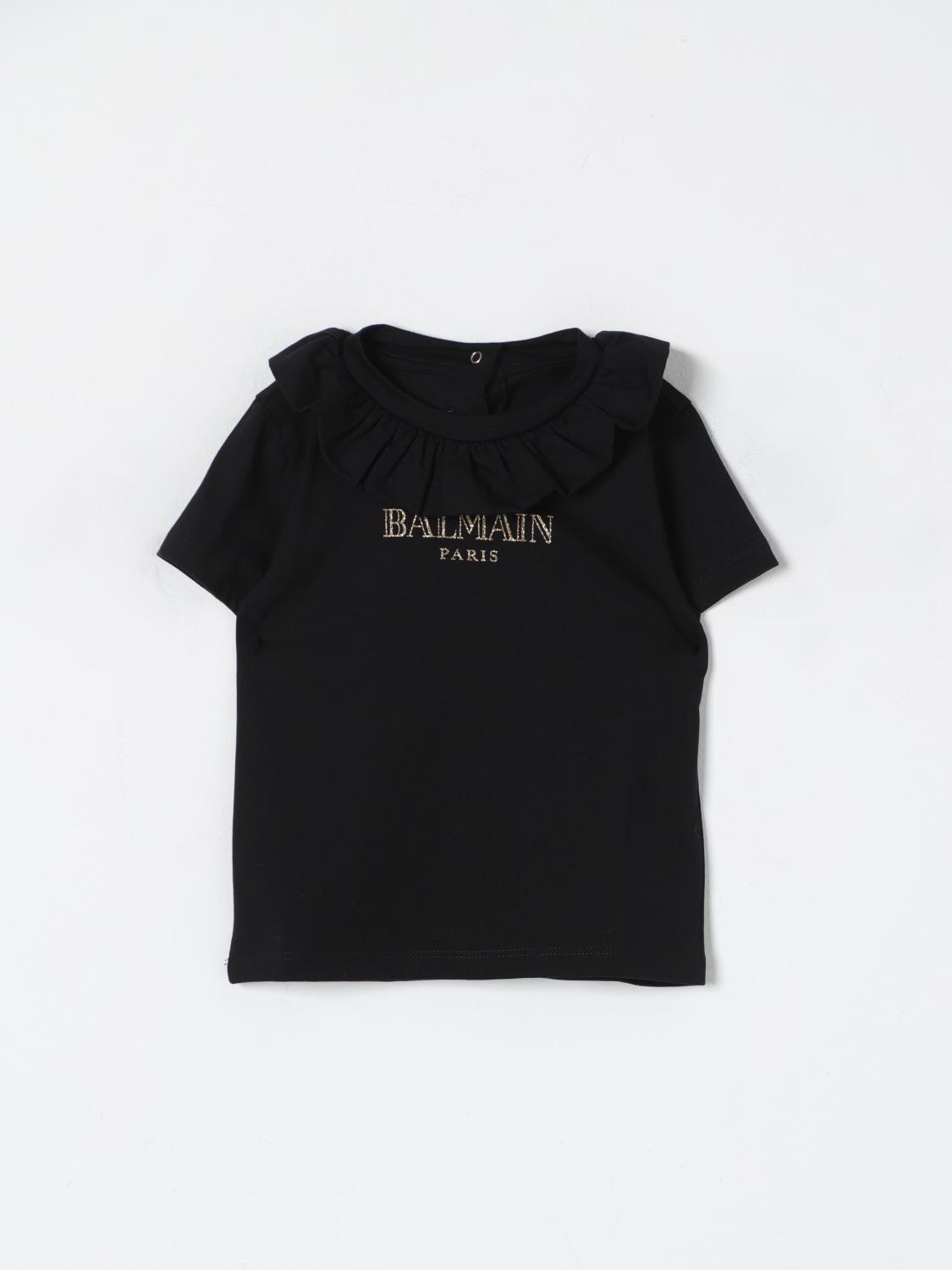 Shop Balmain T-shirt  Kids Color Black