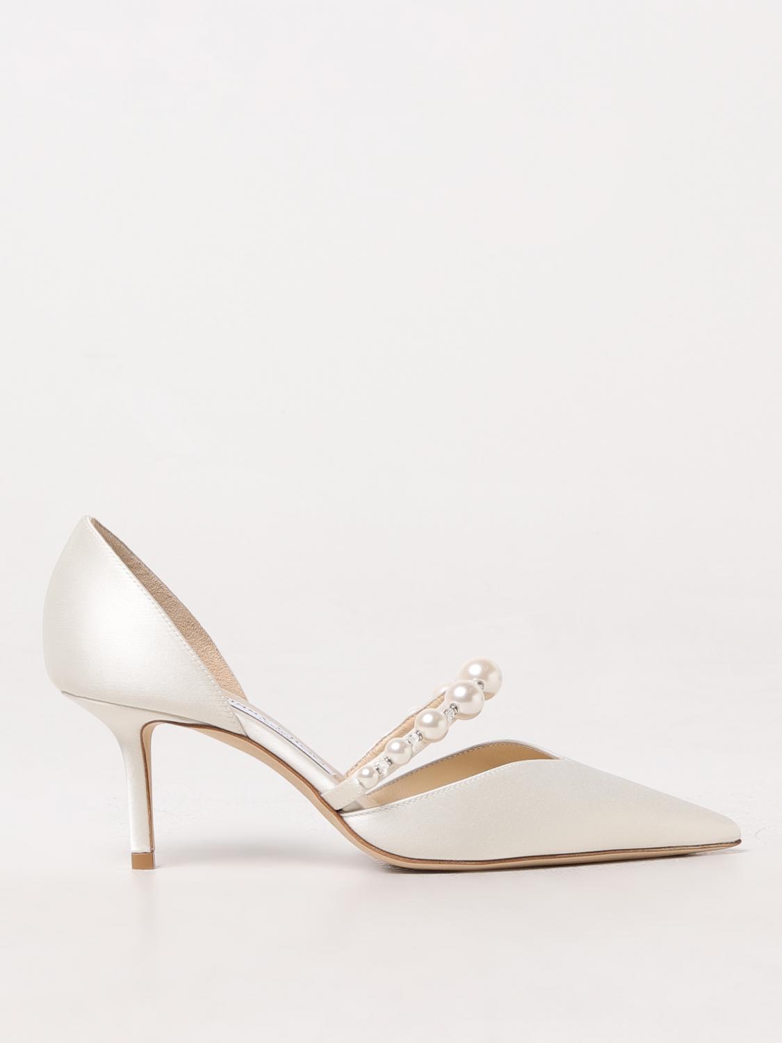 Shop Jimmy Choo High Heel Shoes  Woman Color White In 白色