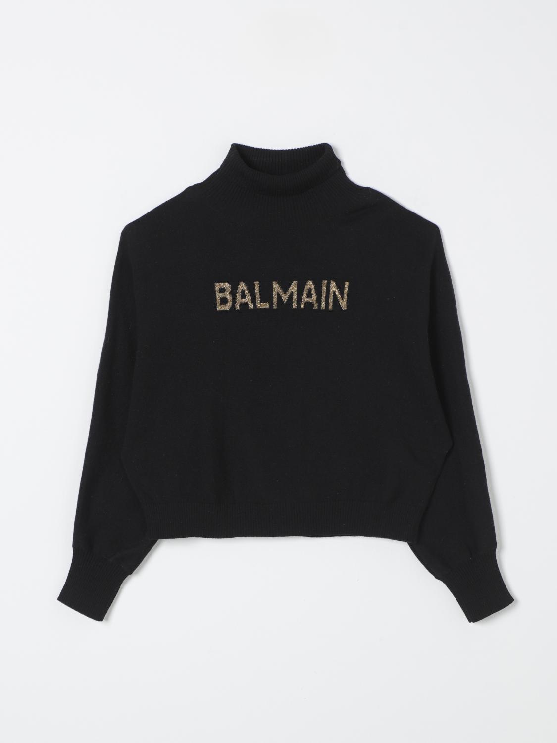 Balmain Sweater Kids Color Black In Schwarz