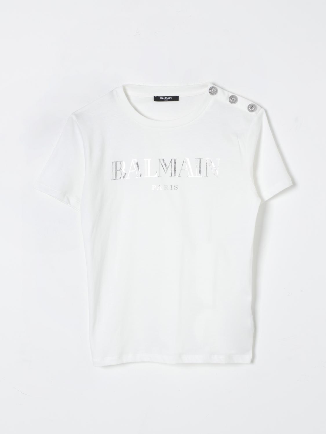 Balmain T-shirt Kids Color Ivory In Ivory