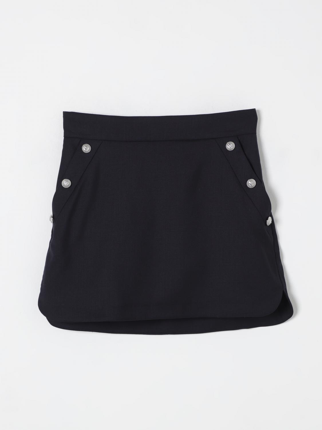 Balmain Skirt Kids Color Blue In Blue