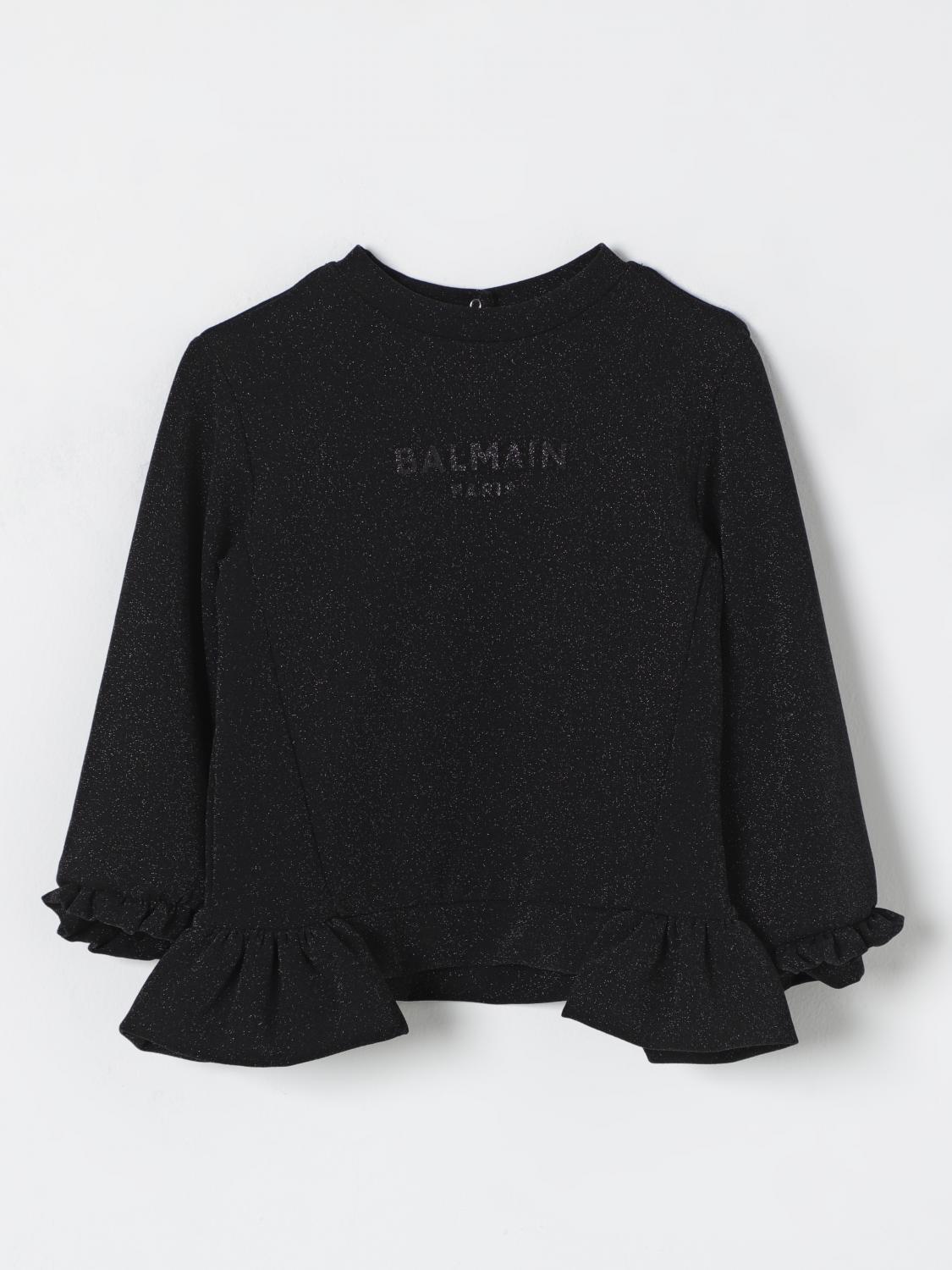 Balmain Sweater Kids Color Black In Black