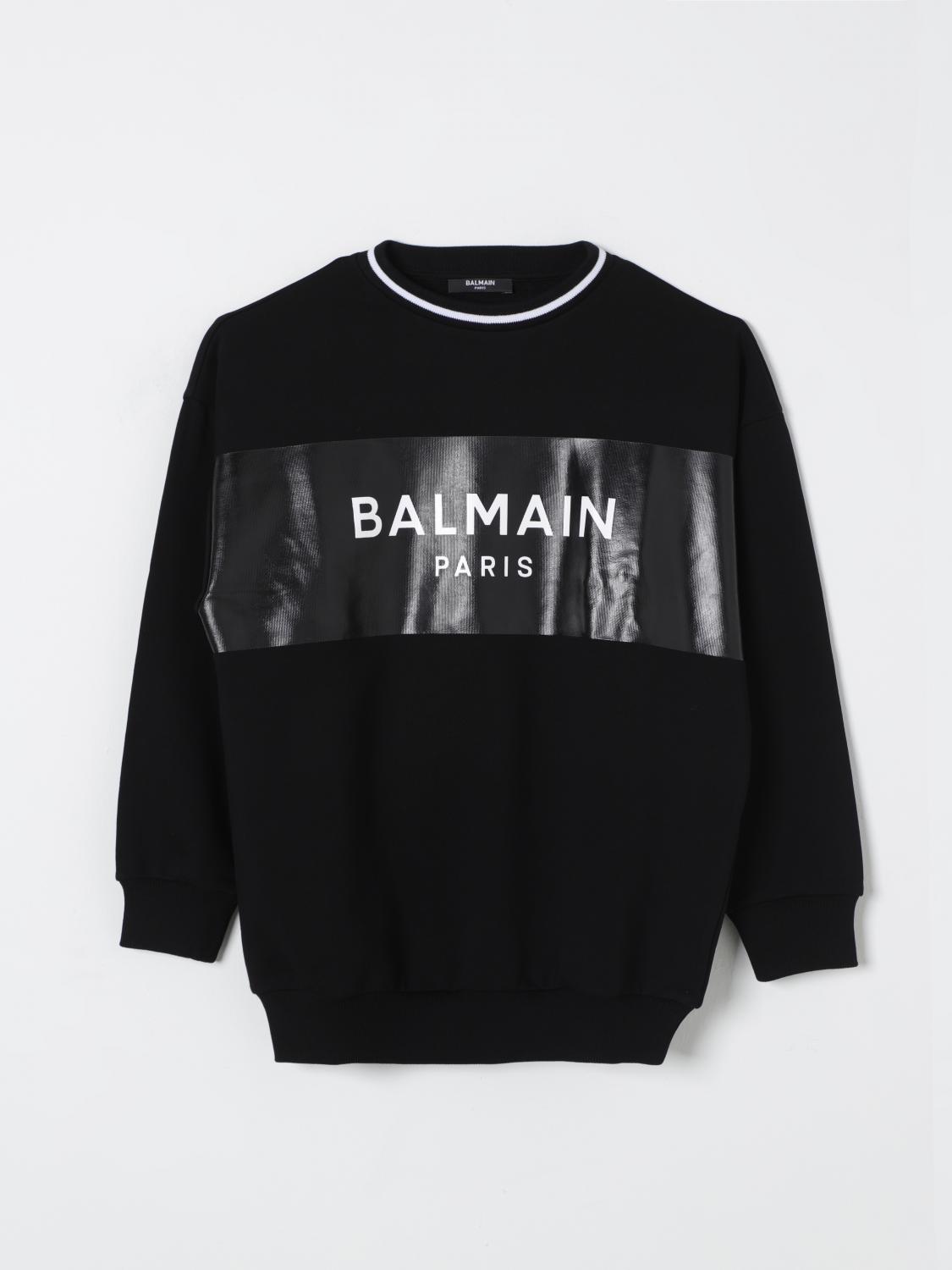 Shop Balmain Sweater  Kids Color Black