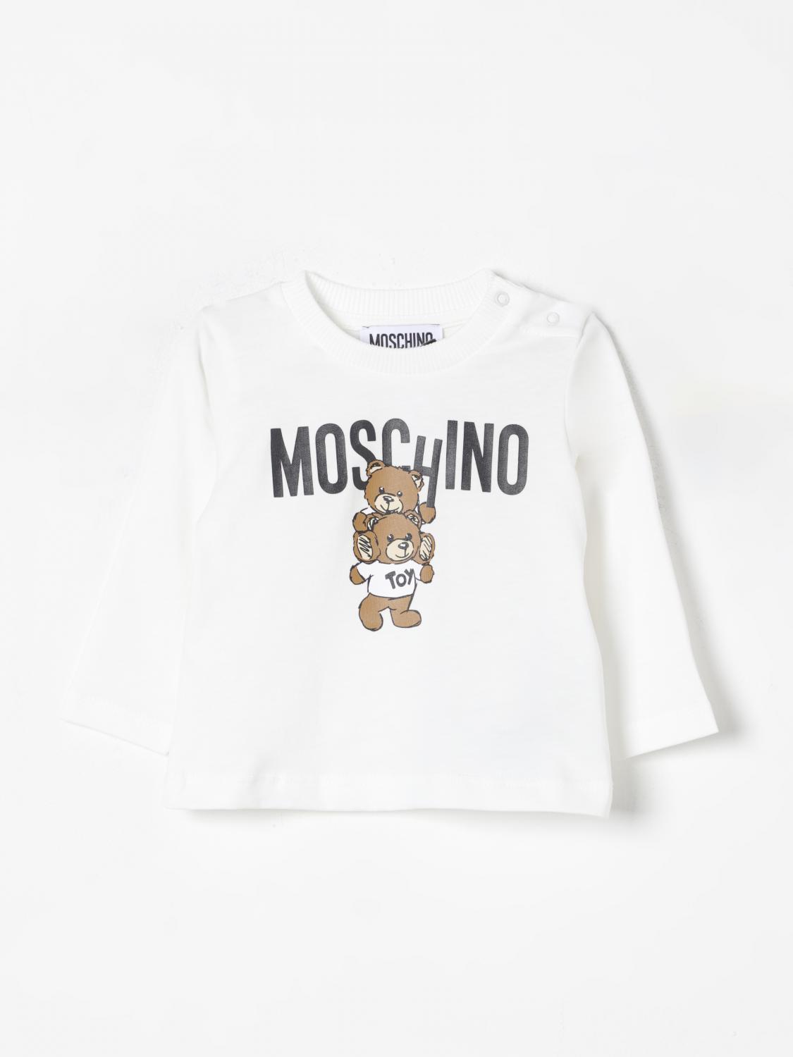 Shop Moschino Sweater  Kids Color White In Weiss