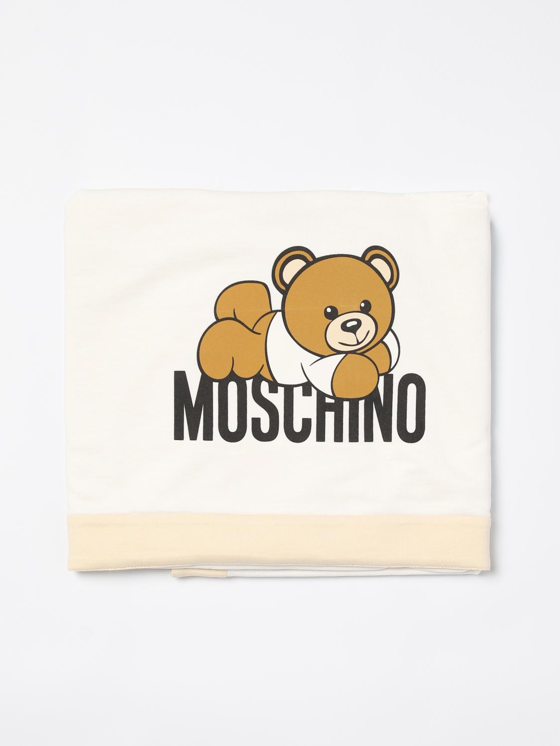 Shop Moschino Blanket  Kids Color Beige