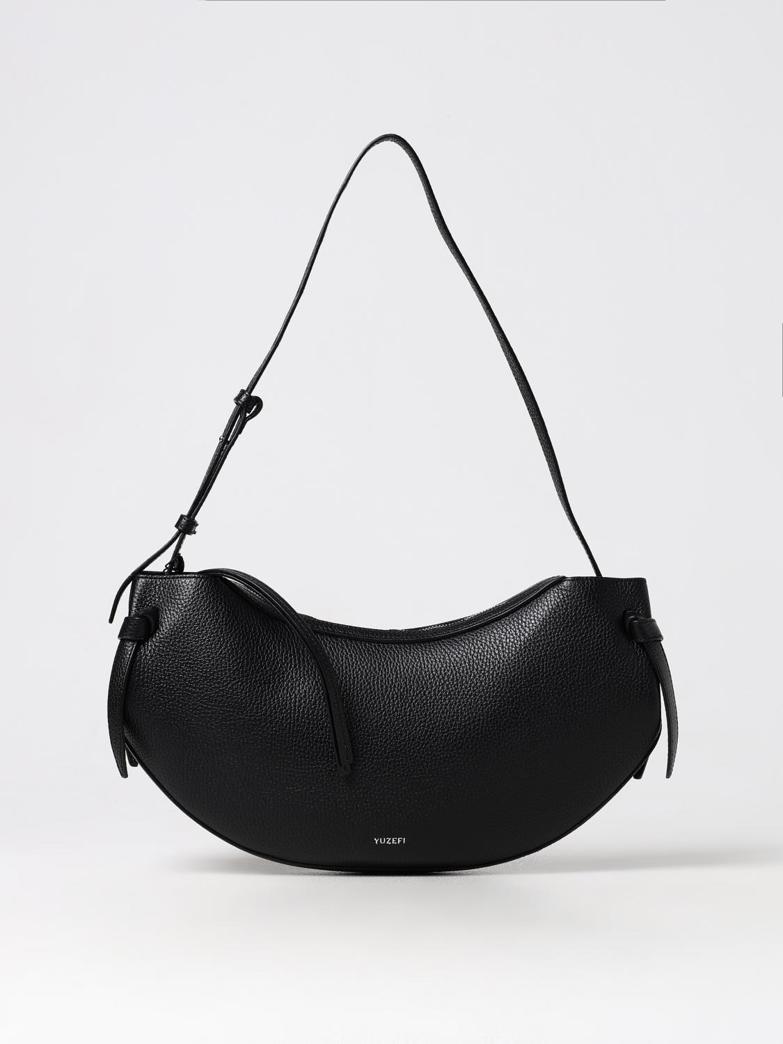 Shop Yuzefi Shoulder Bag  Woman Color Black In 黑色