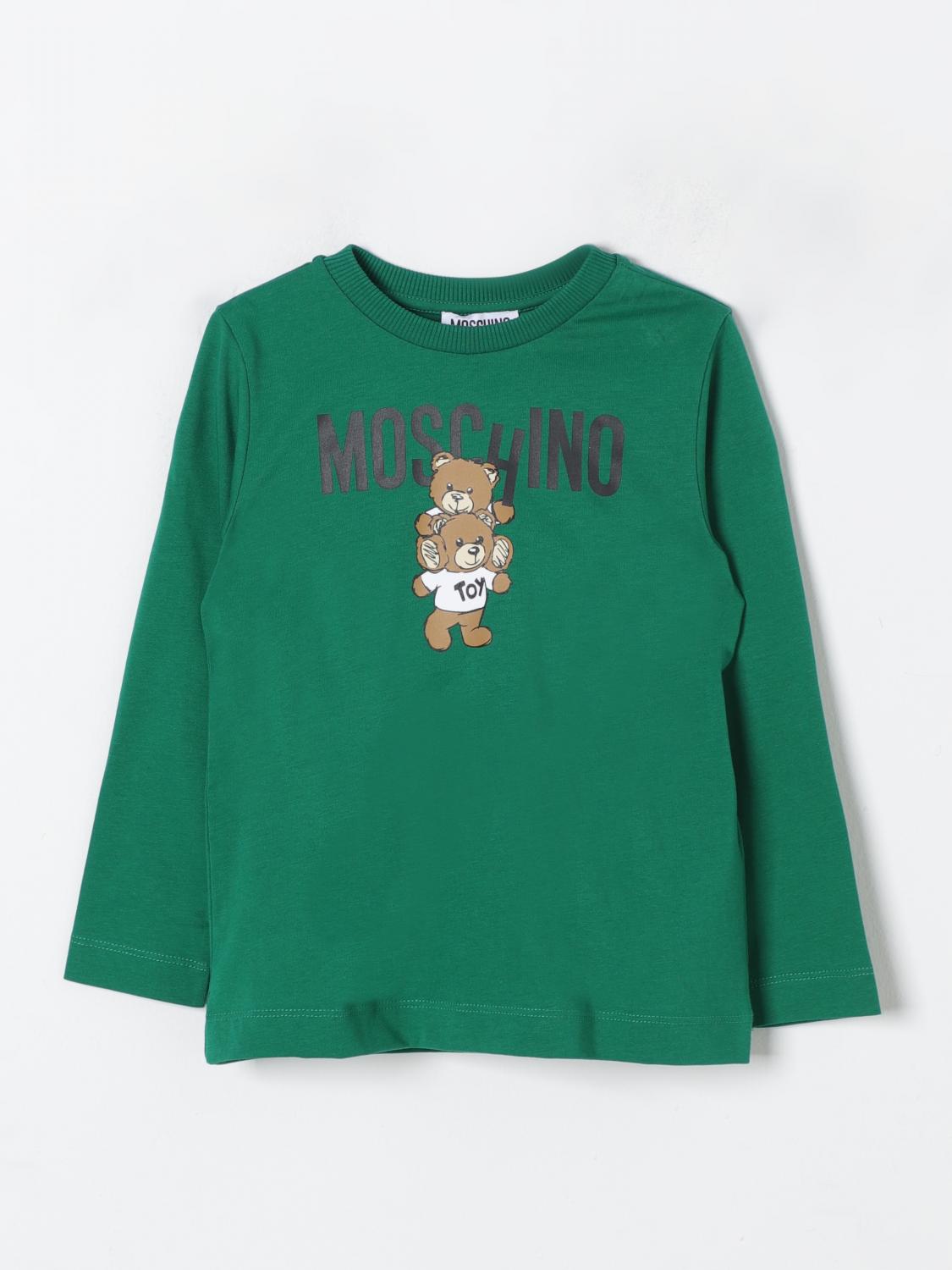 Shop Moschino T-shirt  Kids Color Green In Grün