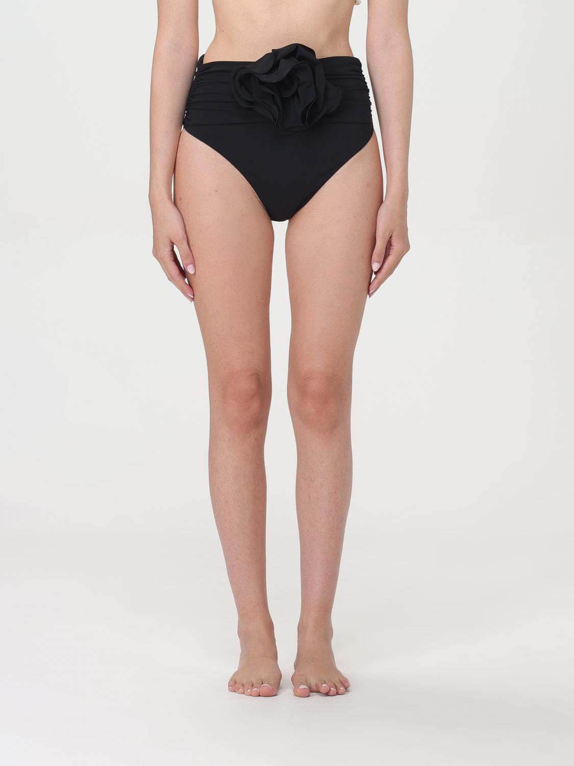 Shop Magda Butrym Swimsuit  Woman Color Black In Schwarz