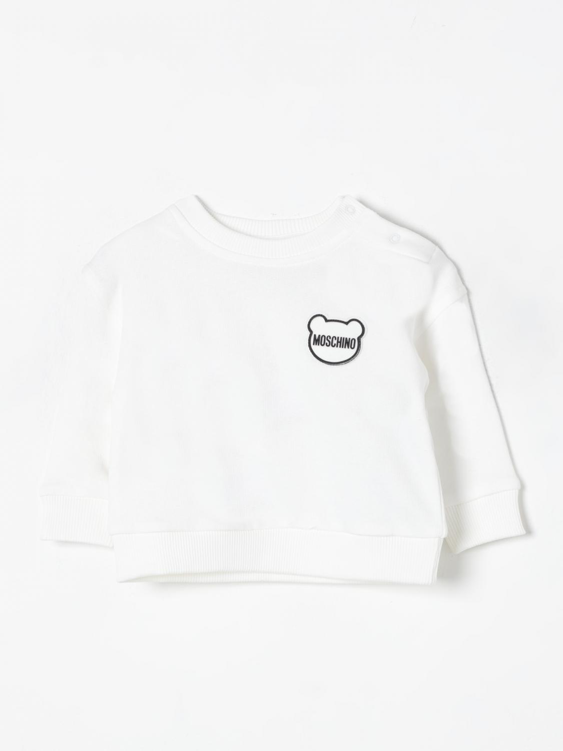 Shop Moschino Sweater  Kids Color White In Weiss