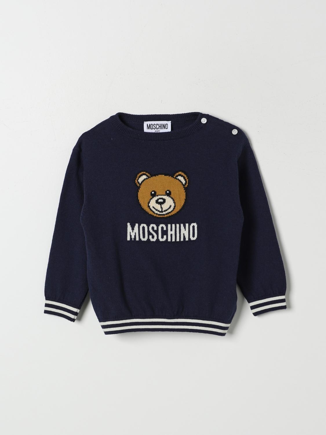 Shop Moschino Sweater  Kids Color Navy