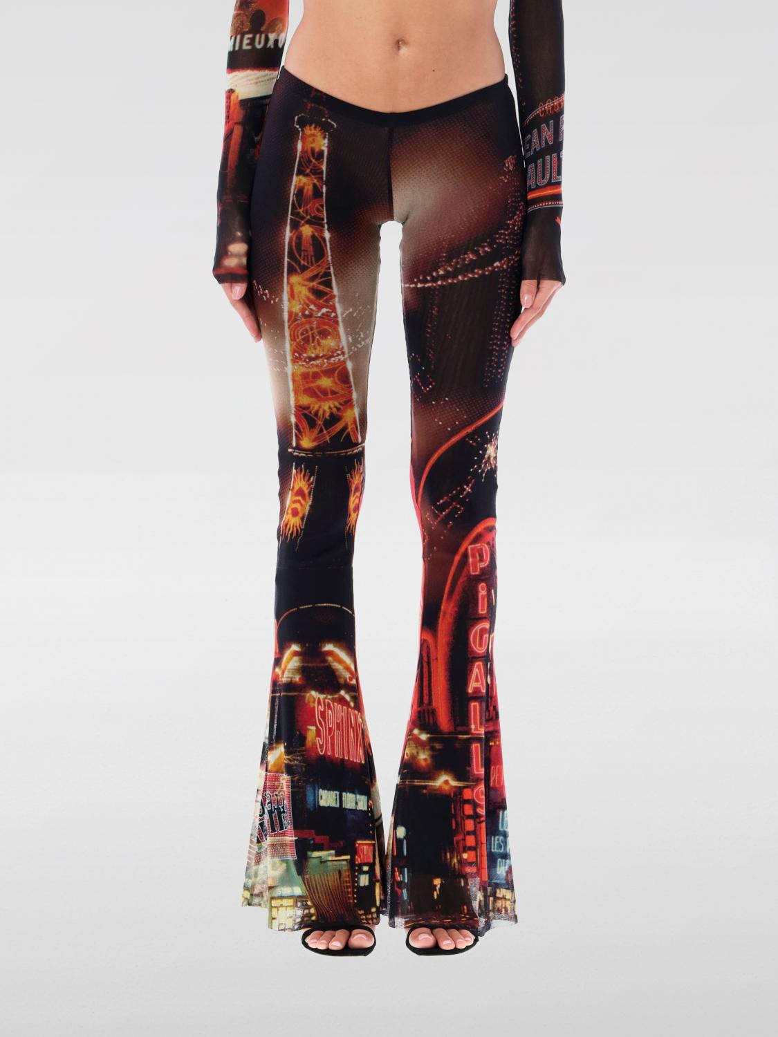 Shop Jean Paul Gaultier Pants  Woman Color Multicolor In Bunt