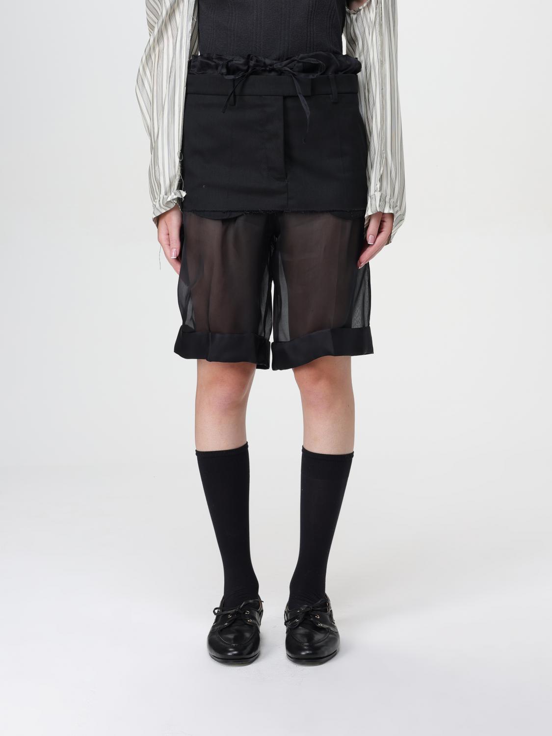 Shop Maison Margiela Short  Woman Color Black In Schwarz