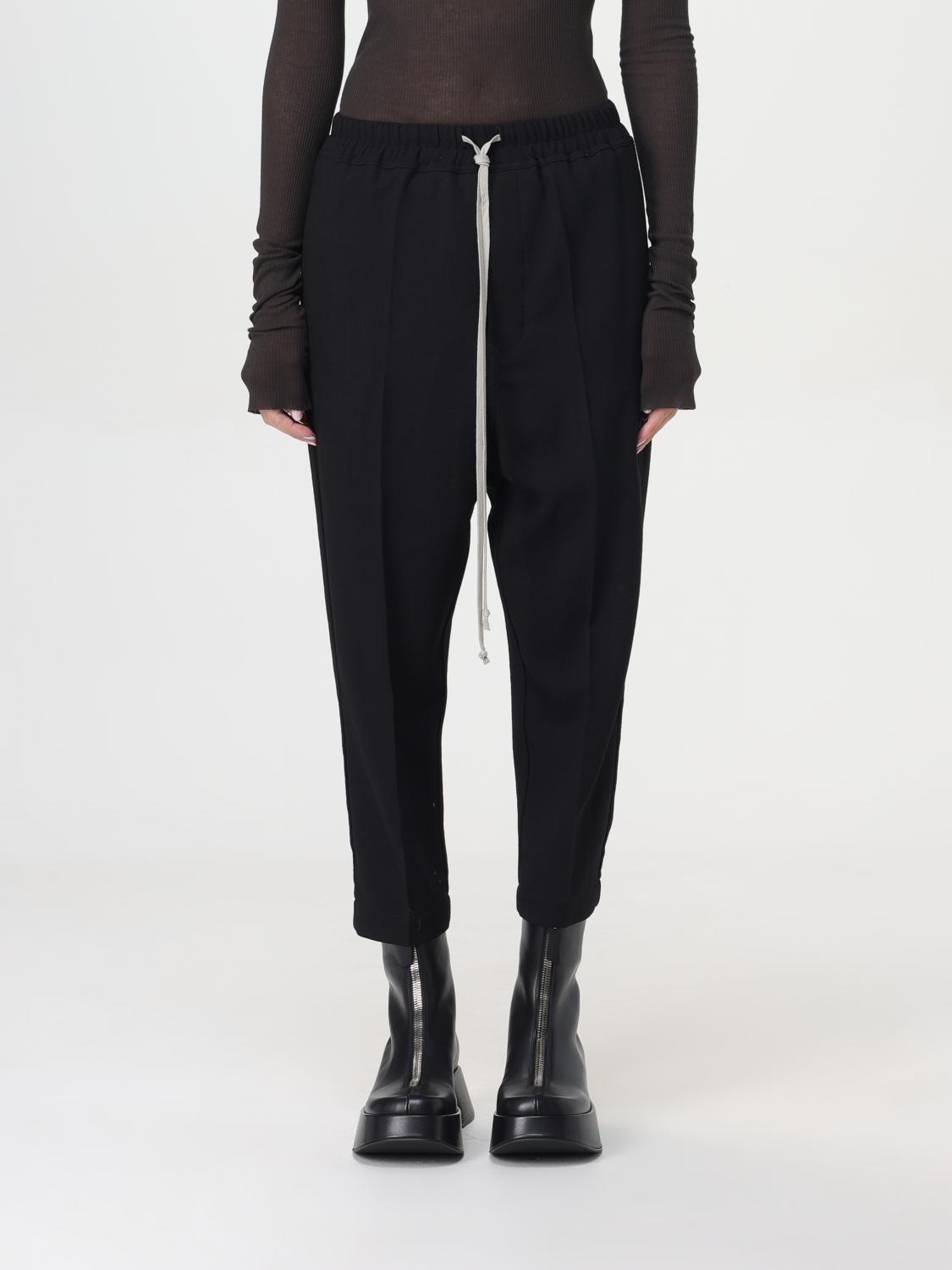 Shop Rick Owens Pants  Woman Color Black In Schwarz