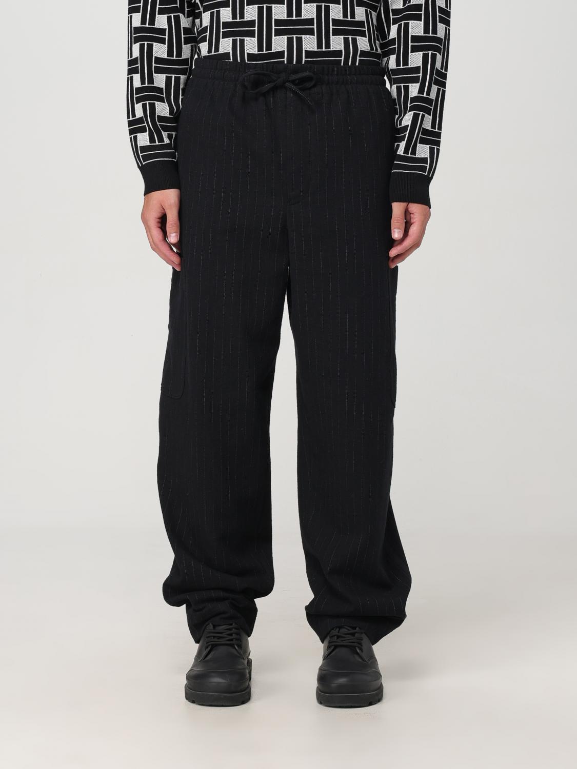 Shop Kenzo Pants  Men Color Black In Schwarz