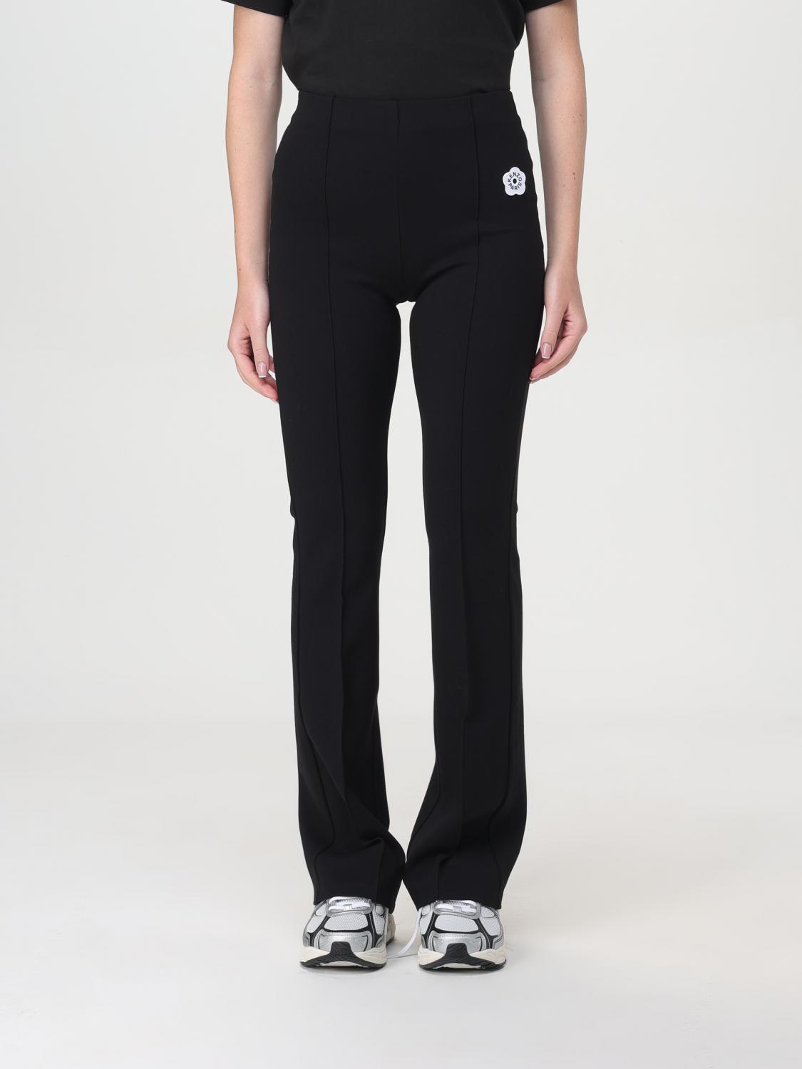 Shop Kenzo Pants  Woman Color Black In Schwarz