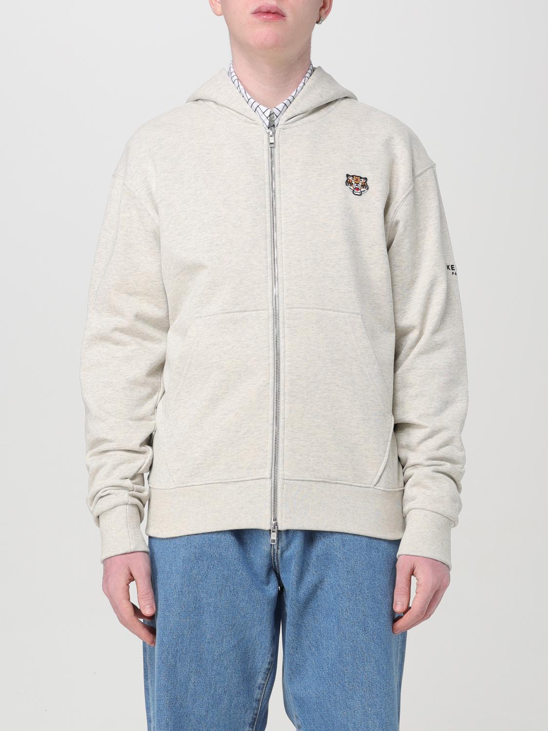 Shop Kenzo Sweatshirt  Men Color Grey In Grau