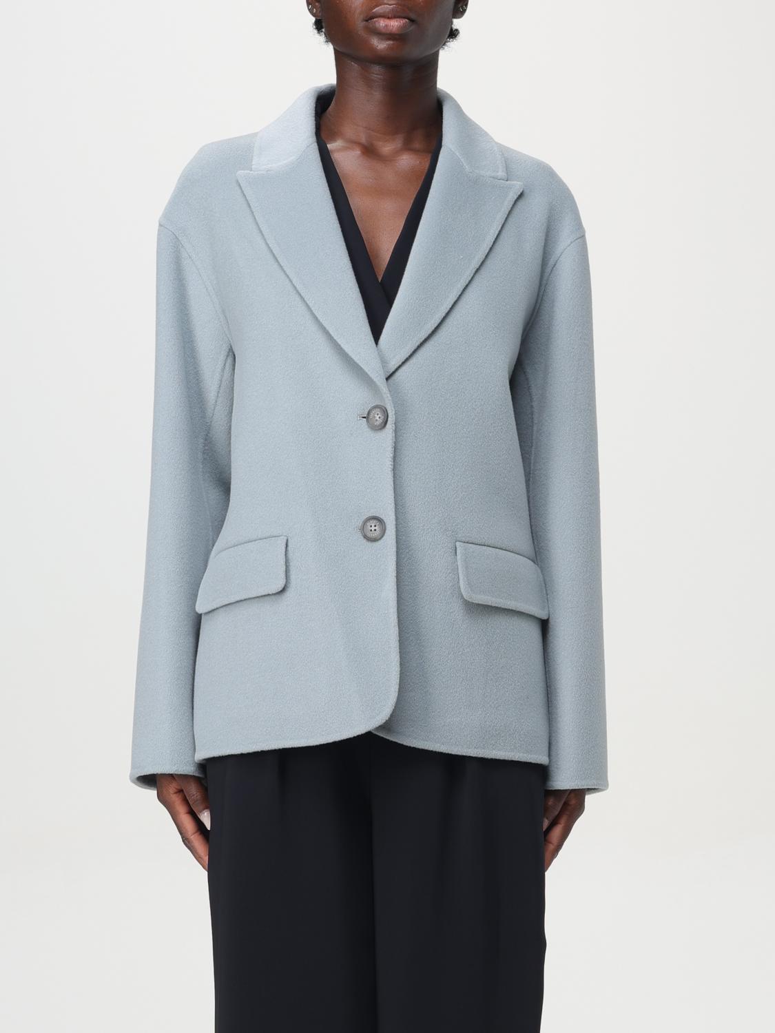 Shop Alberta Ferretti Blazer  Woman Color Grey In Grau