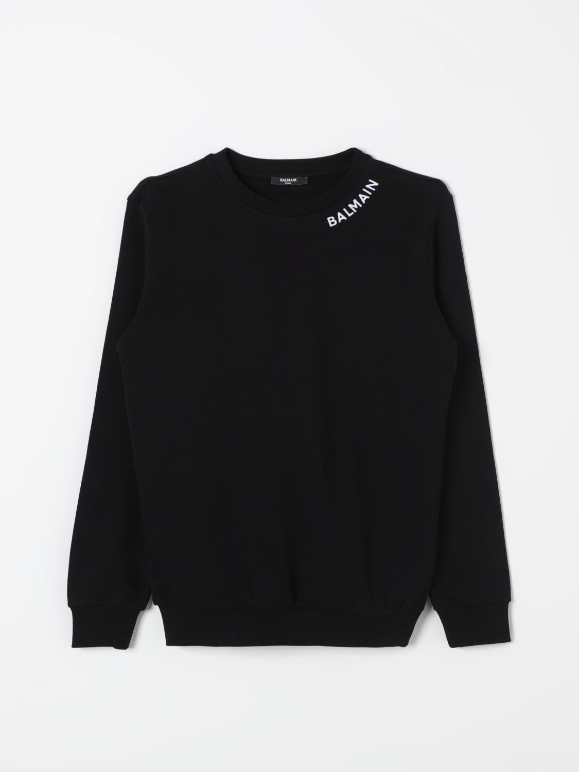 Shop Balmain Sweater  Kids Color Black In Schwarz