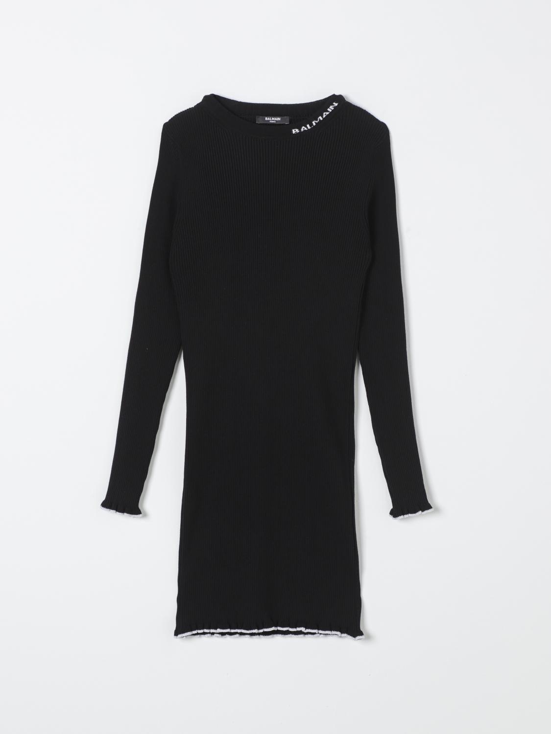 BALMAIN DRESS BALMAIN KIDS COLOR BLACK F80771002