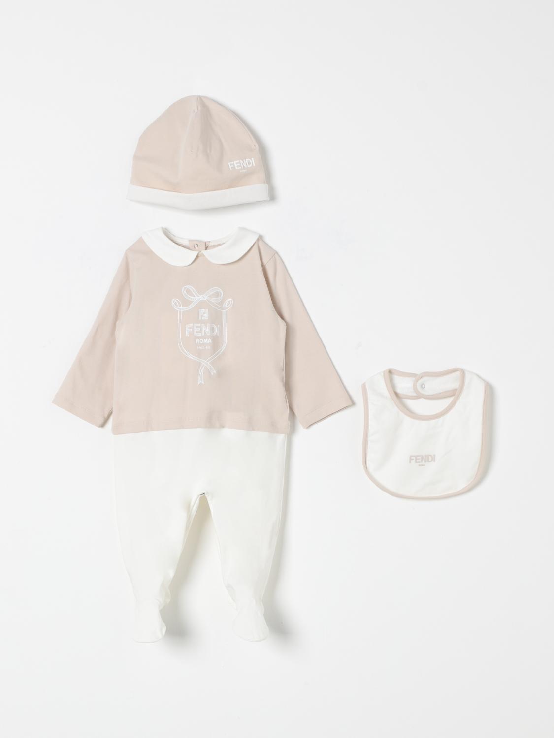 Shop Fendi Tracksuits  Kids Color Beige