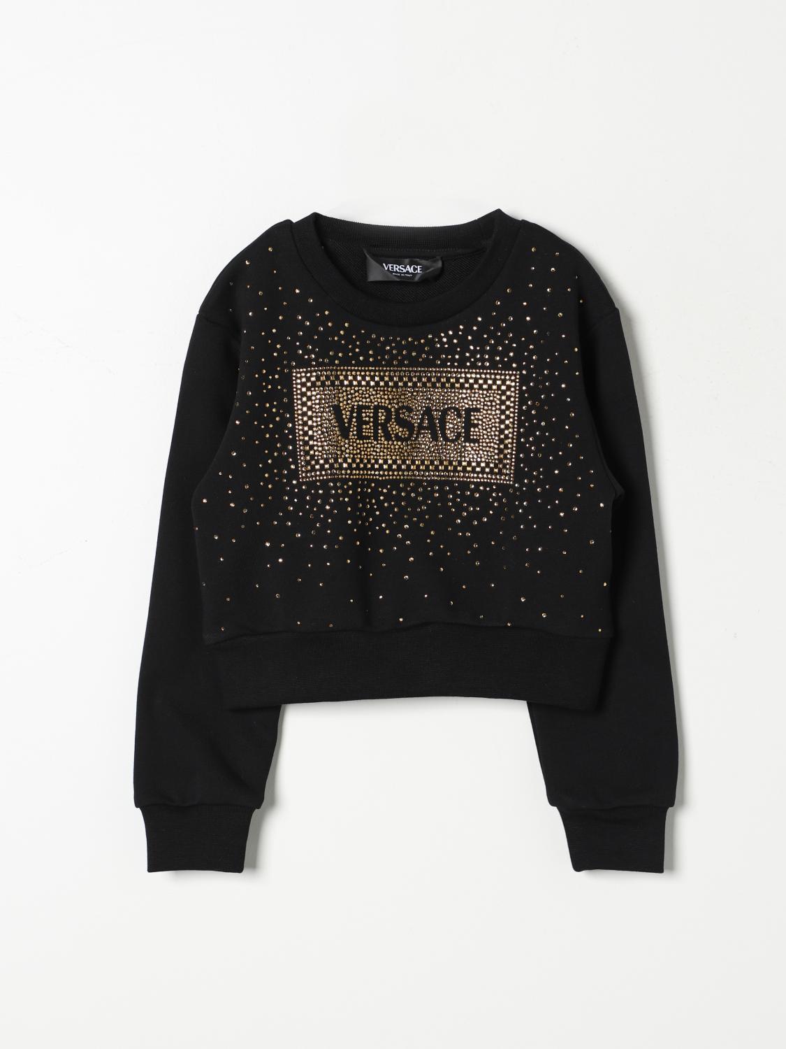 VERSACE SWEATER VERSACE KIDS COLOR BLACK F80789002