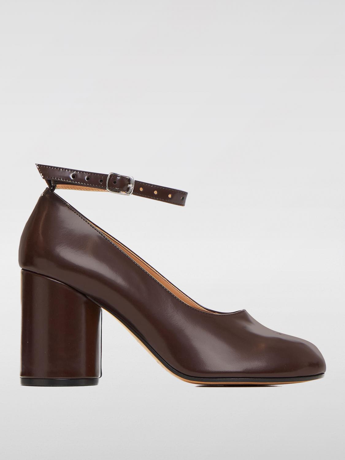 Shop Maison Margiela High Heel Shoes  Woman Color Brown In Braun