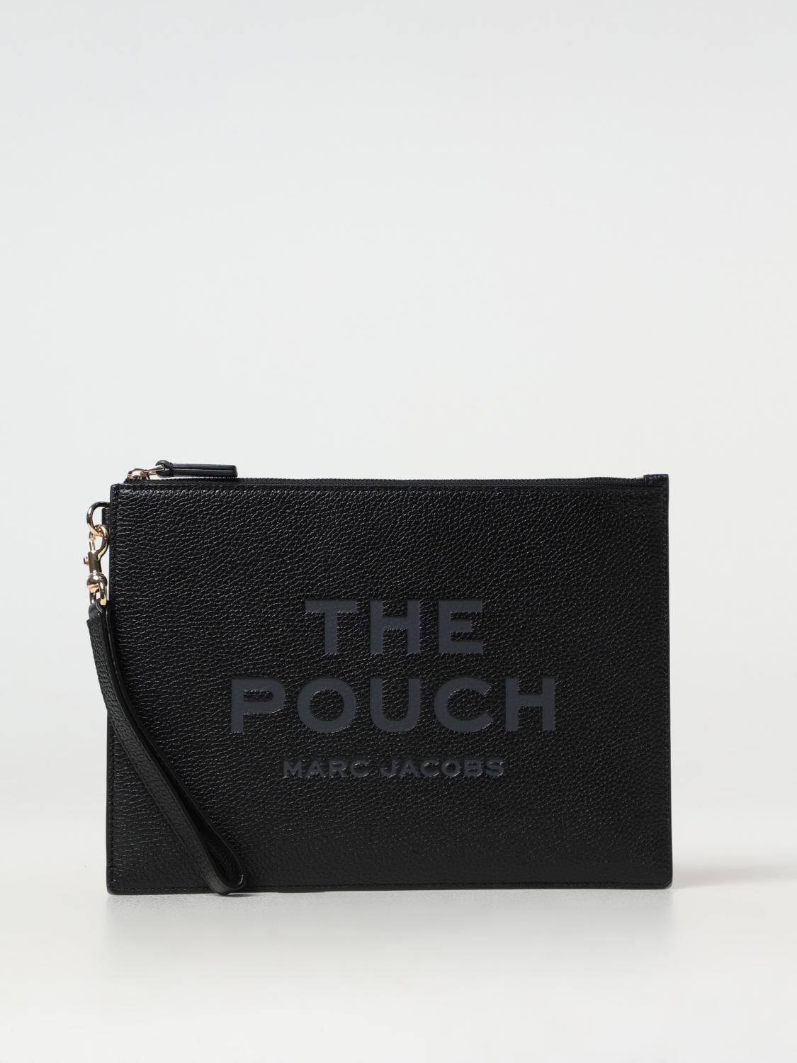 Marc Jacobs The Pouch Large Leather Pouch In 黑色