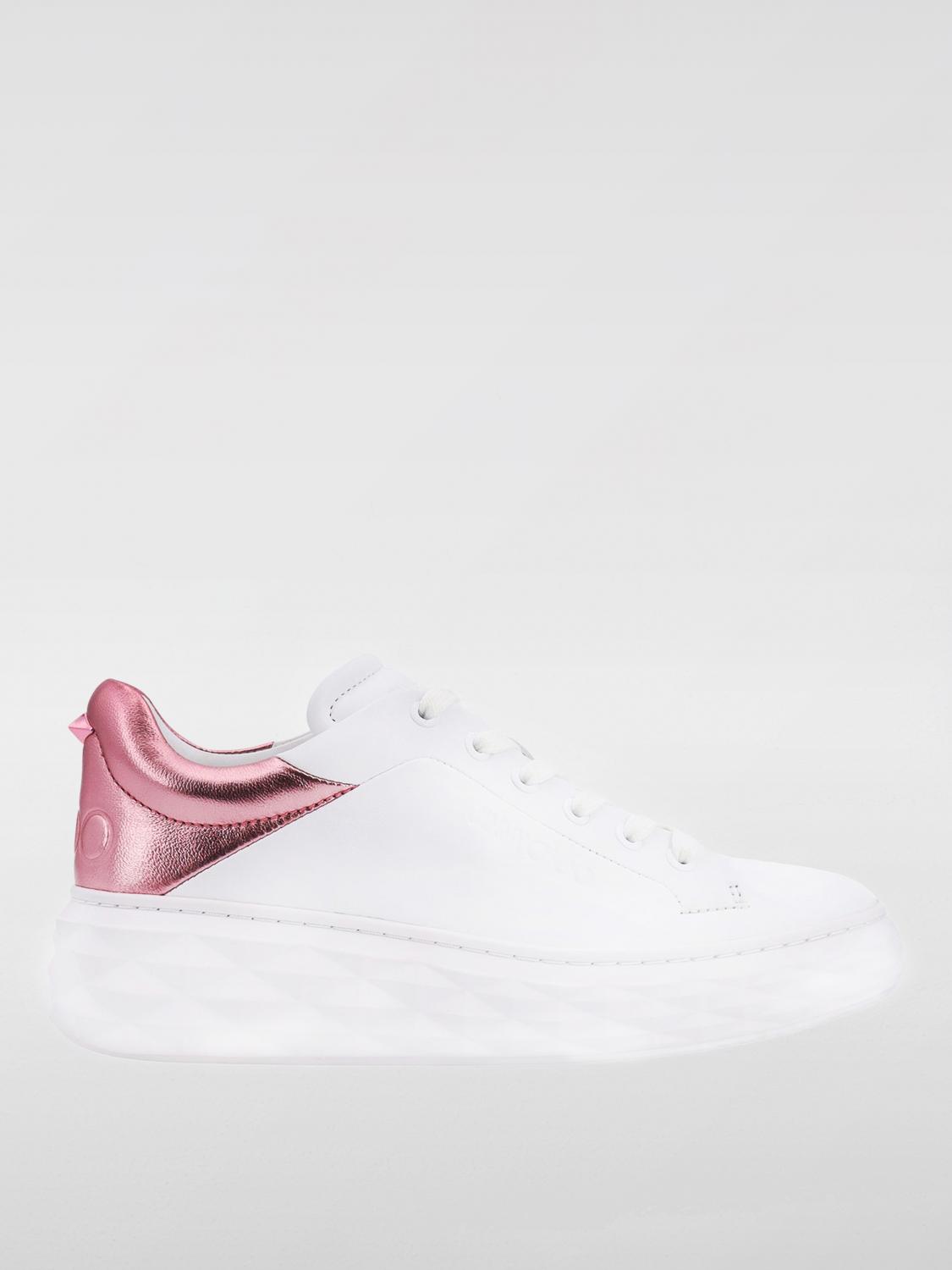 Shop Jimmy Choo Sneakers  Woman Color White In 白色