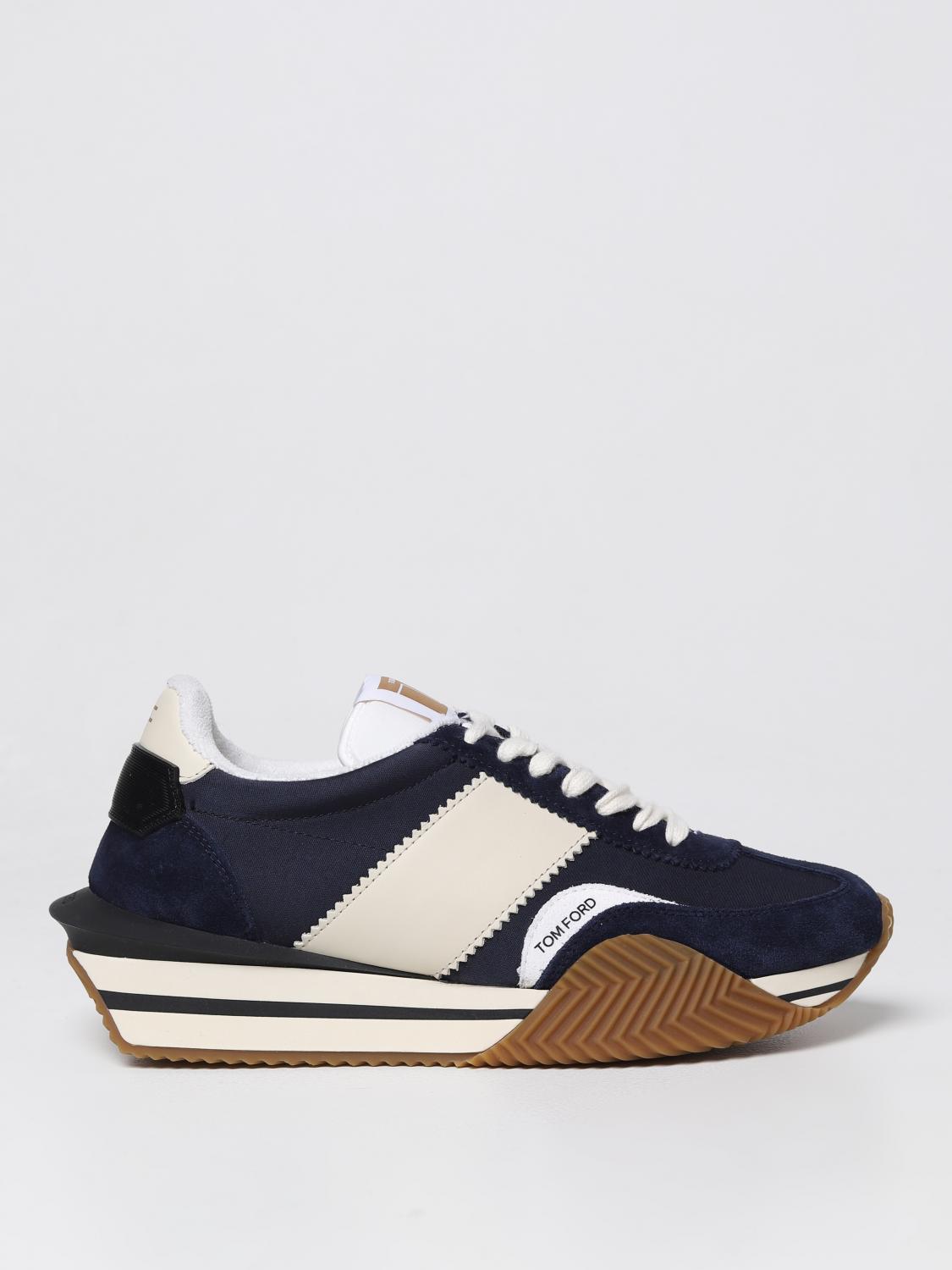 Shop Tom Ford Sneakers  Men Color Blue In Blau