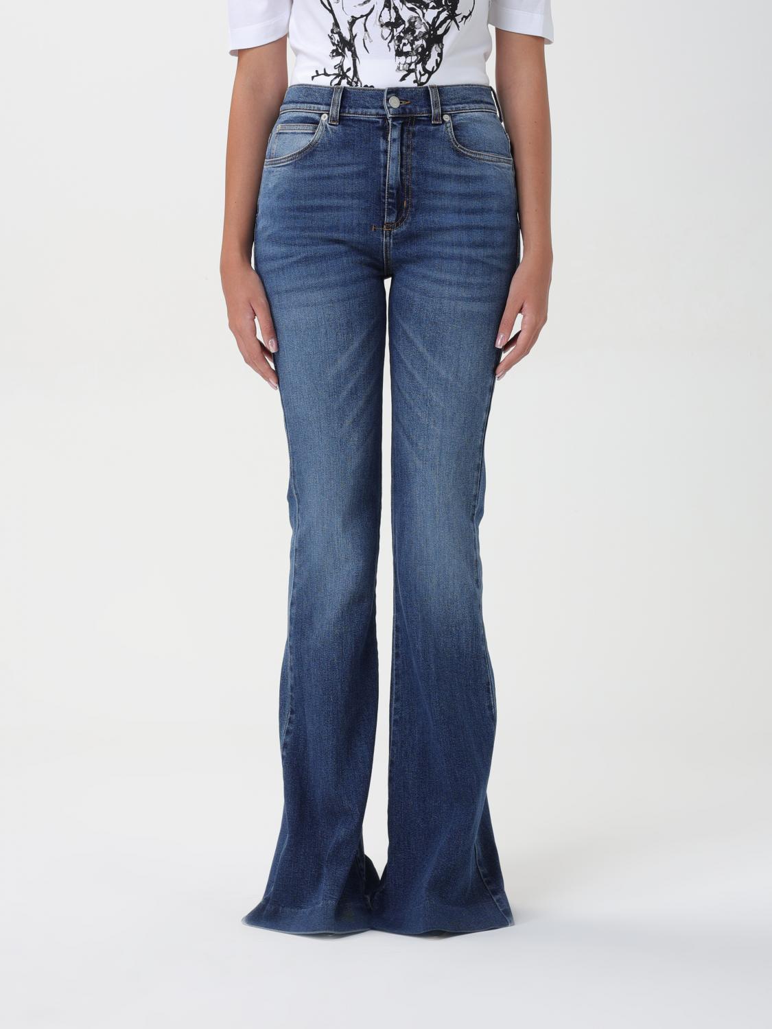 Shop Alexander Mcqueen Jeans  Woman Color Denim