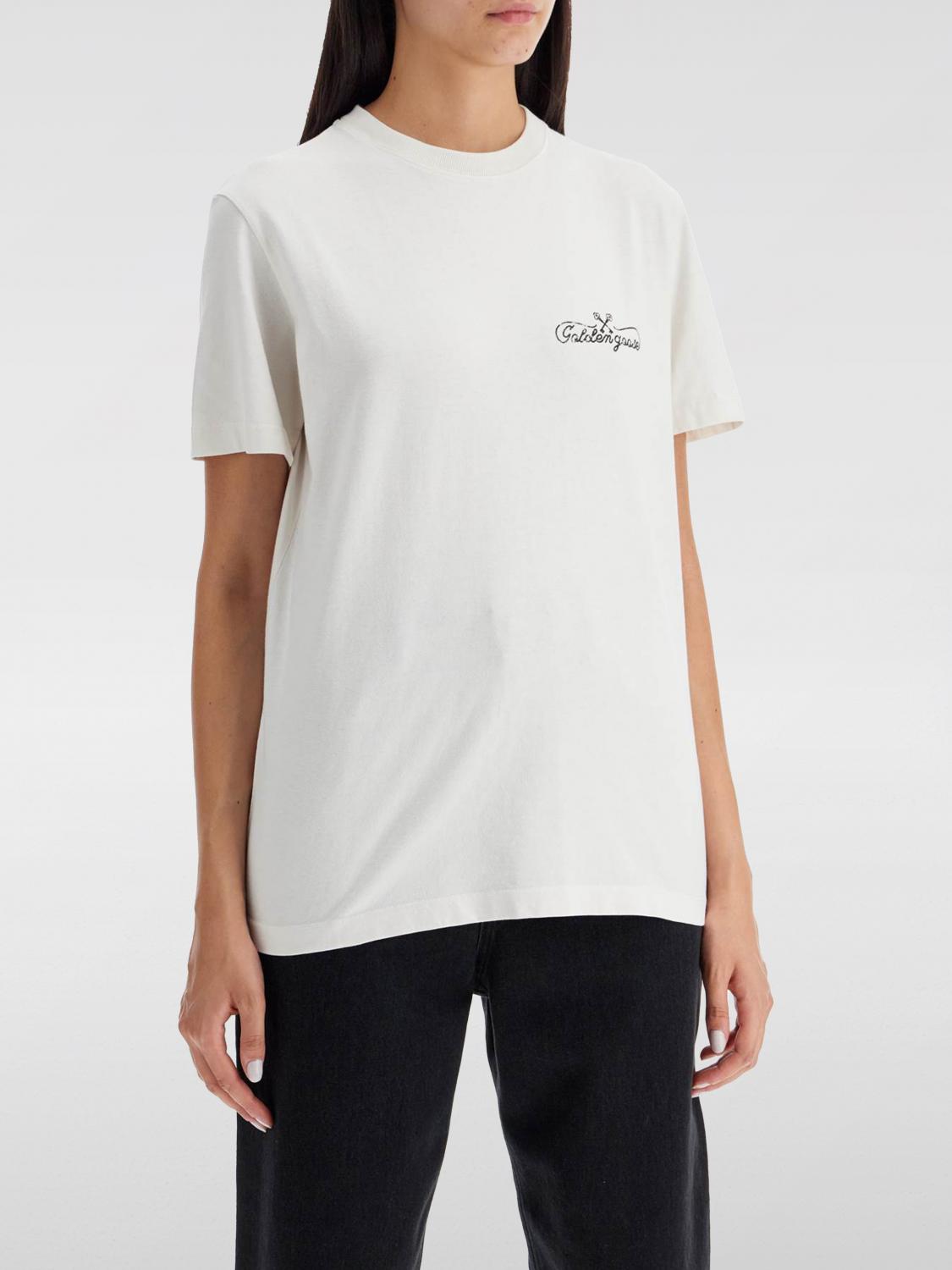 Shop Golden Goose T-shirt  Woman Color White In Weiss