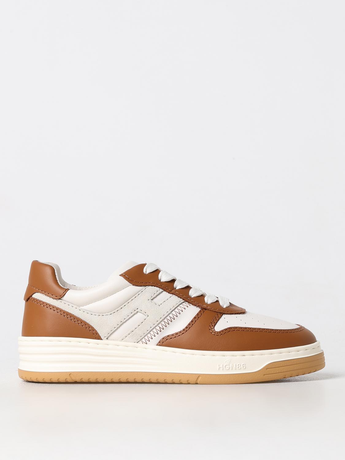 Shop Hogan Sneakers Woman Color Brown In Braun