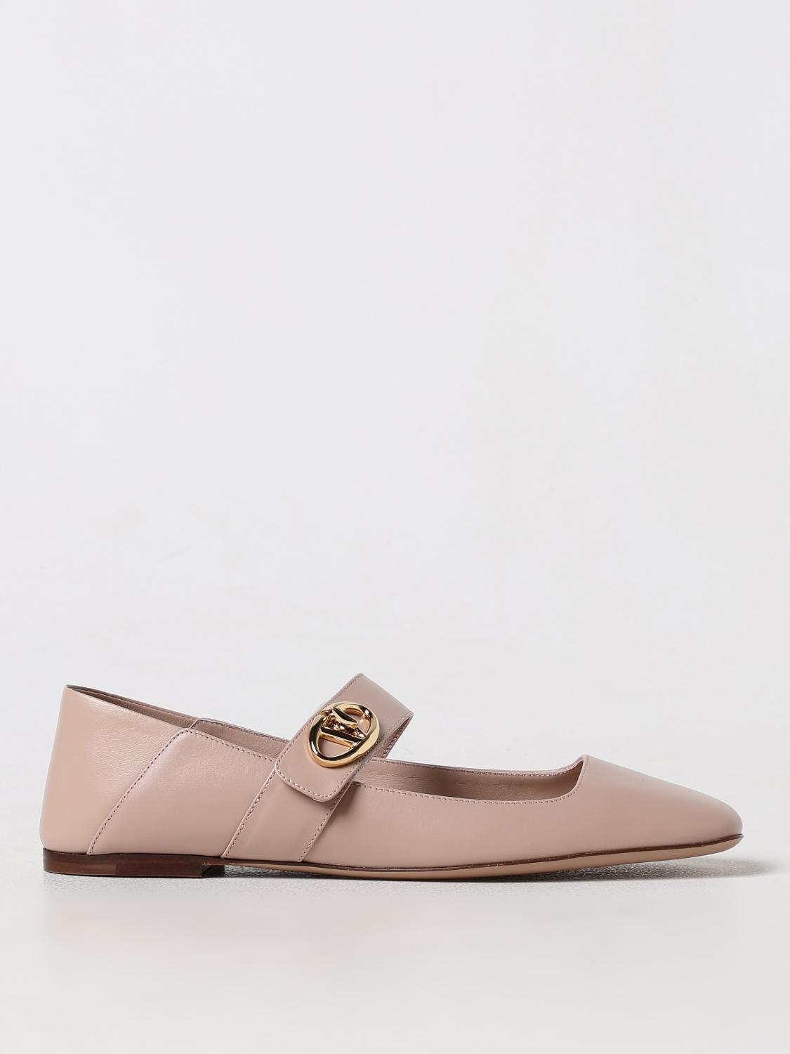 Shop Valentino Ballet Flats  Garavani Woman Color Beige