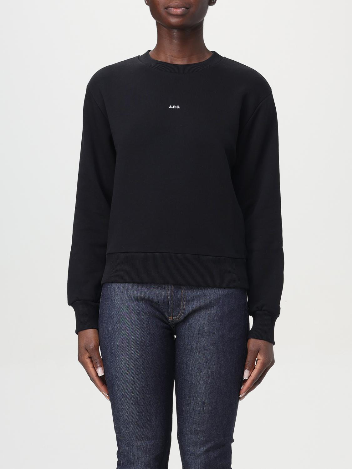 Shop Apc Sweatshirt A.p.c. Woman Color Black In Schwarz