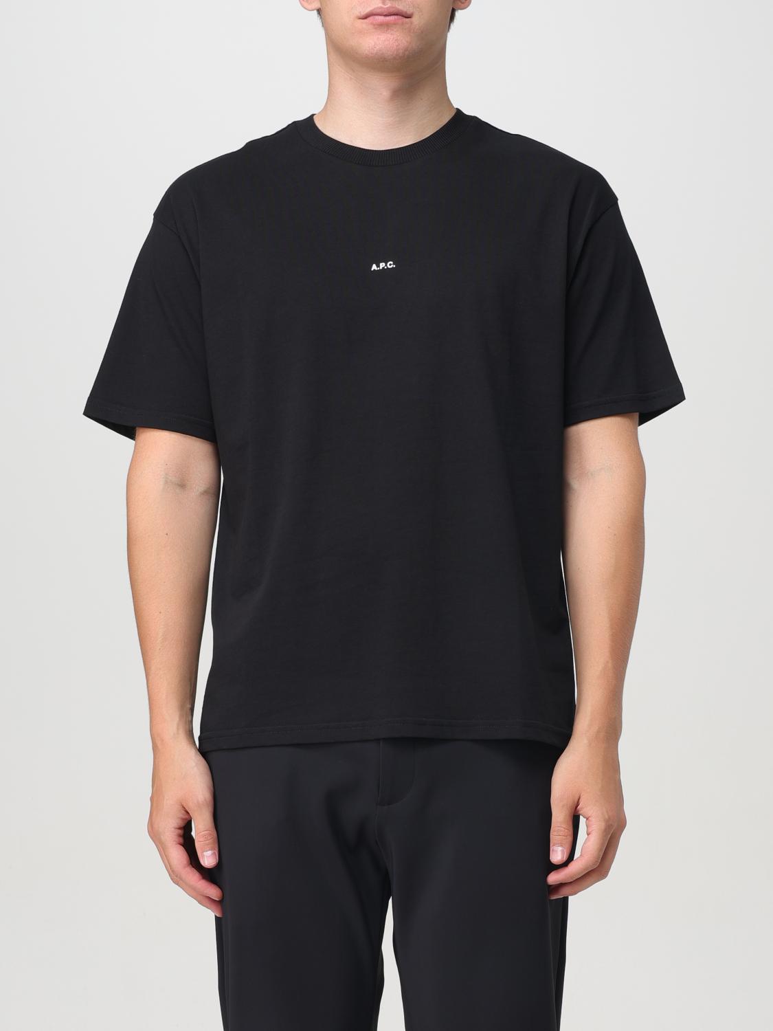 Shop Apc T-shirt A.p.c. Men Color Black In Schwarz