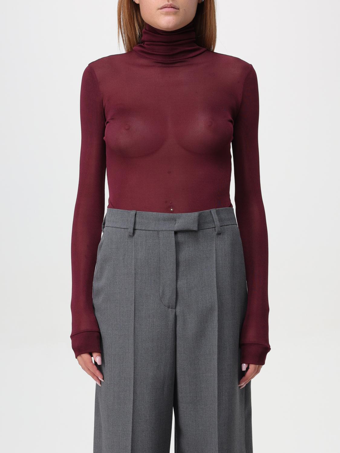 Shop Maison Margiela Body  Woman Color Burgundy In Burgunderrot