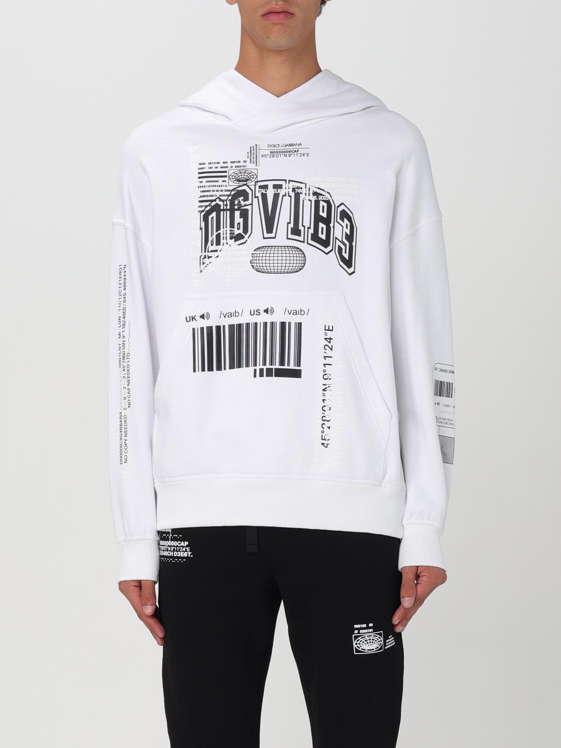 Shop Dolce & Gabbana Sweatshirt  Men Color White