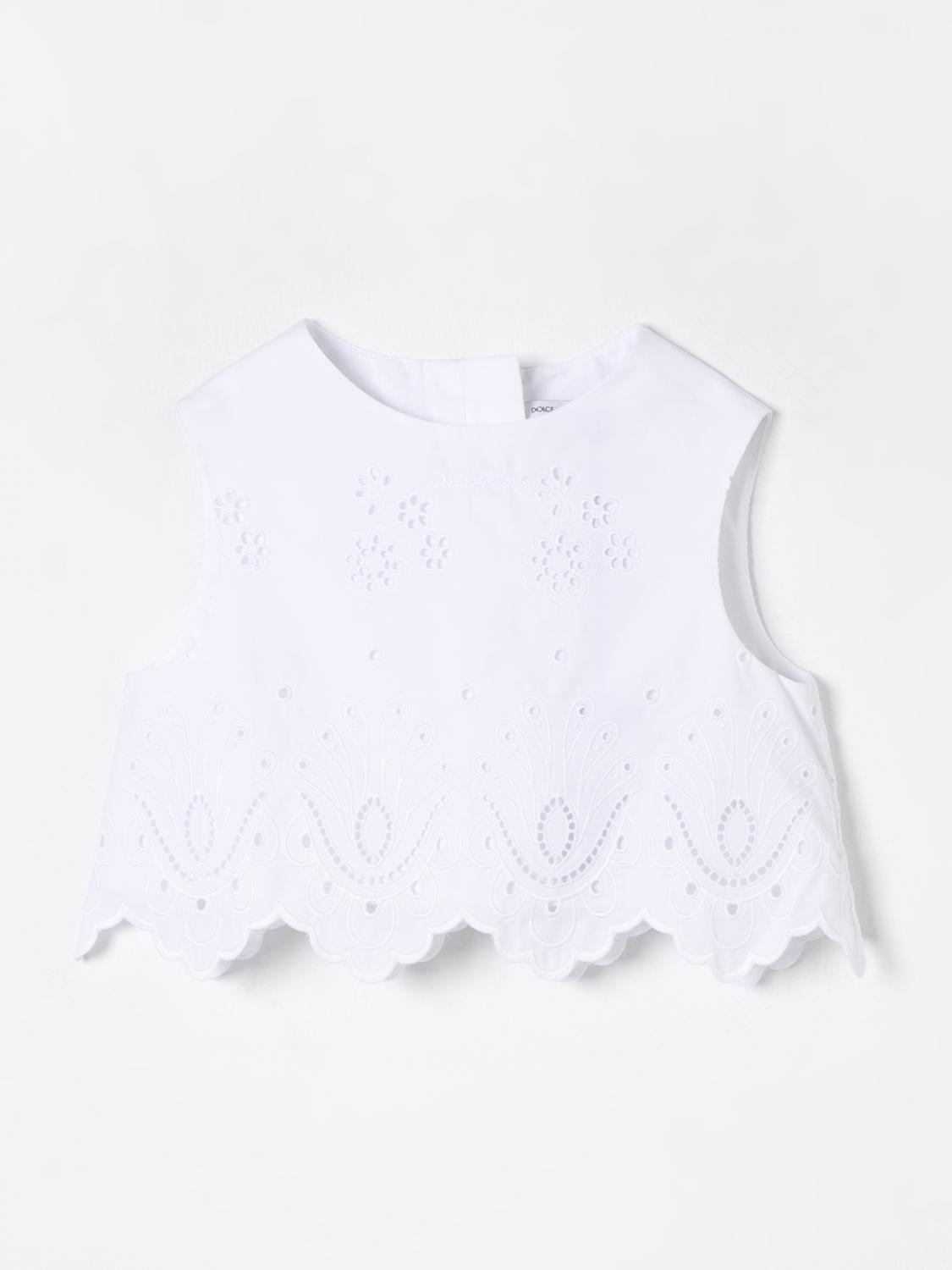 Shop Dolce & Gabbana Top  Kids Color White