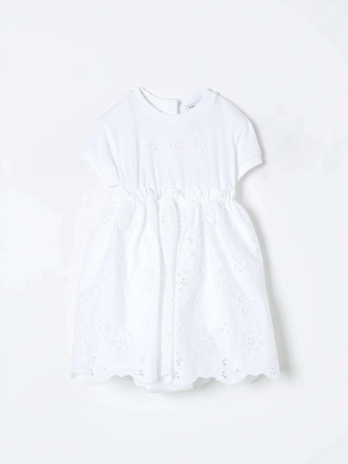 Shop Dolce & Gabbana Romper  Kids Color White In Weiss