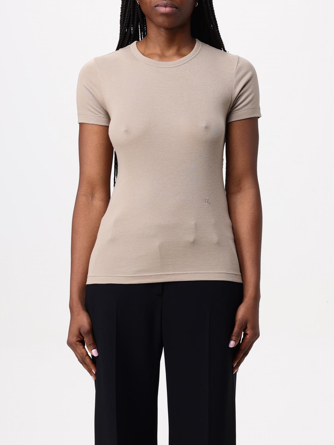 Helmut Lang T-shirt Woman Color Beige In Beige